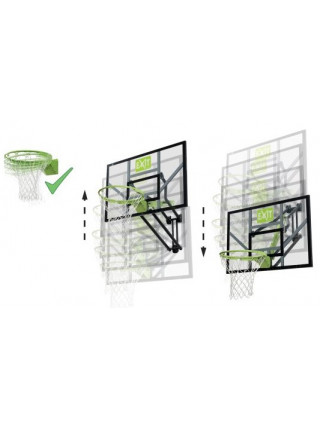 Баскетбольний щит Exit регульований + кільце з амортизацією